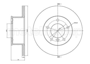 Metelli MET-DBR23-0419 Metelli Brake Rotor Mercedes Benz
