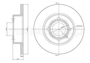 Metelli MET-DBR23-0471 Metelli Brake Rotor Skoda