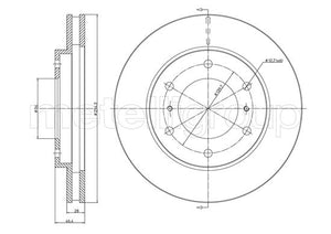Metelli MET-DBR23-1076C Metelli Brake Rotor Mitsubishi