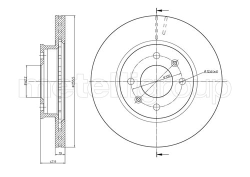 Metelli MET-DBR23-0788 Metelli Brake Rotor Hyundai