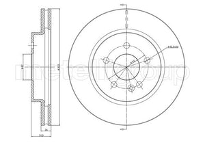 Metelli MET-DBR23-0700C Metelli Brake Rotor Mercedes Benz