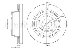 Metelli MET-DBR23-0871C Metelli Brake Rotor BMW