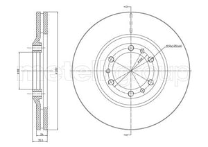 Metelli MET-DBR23-0502 Metelli Brake Rotor Isuzu / Opel