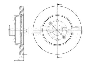 Metelli MET-DBR23-0960 Metelli Brake Rotor Kia
