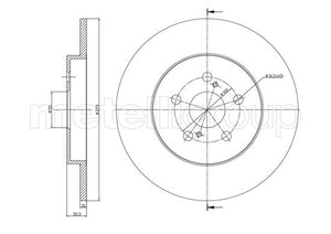 Metelli MET-DBR23-1471C Metelli Brake Rotor suits Lexus & Toyota
