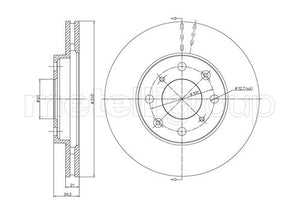 Metelli MET-DBR23-0573 Metelli Brake Rotor Honda