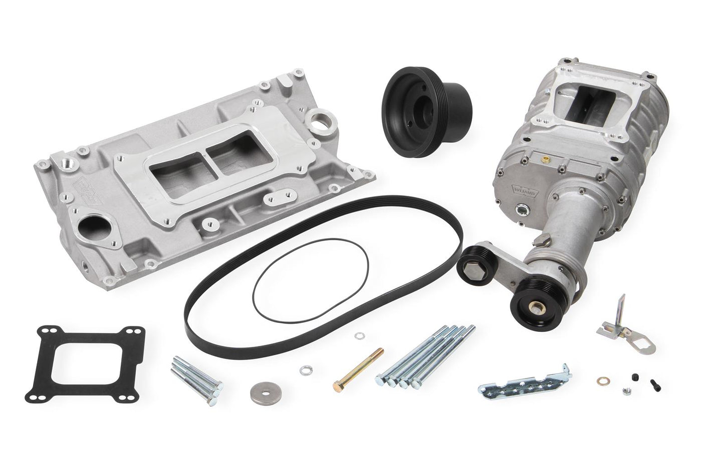 Weiand WM6542-1 142 Powercharger Kit Suits Vortec Long Nose Satin