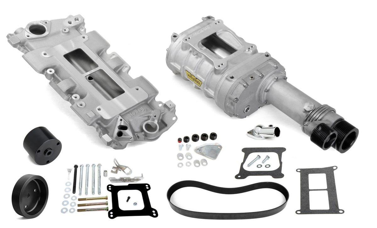 Weiand WM7740-1 144 Pro Street Supercharger SBc Long Nose Satin