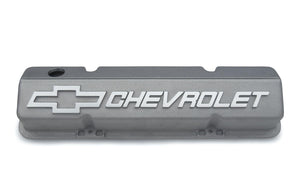 GM Performance GM12480127 Sbc Short Alloy Valve Covers Incl Chev Logo