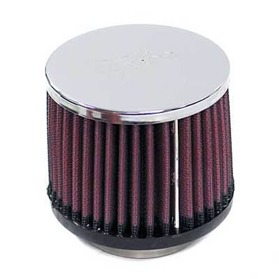 K&N Filters KNRC-1150 Universal Chrome Air Filter 2-1/16"Flg 3-1/2"Od 3"H"