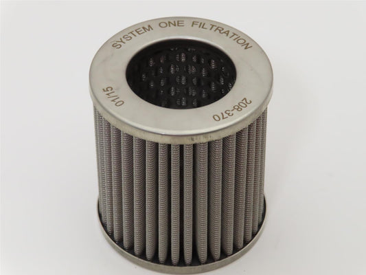 System One SY208-370 Short Oil Filter Element