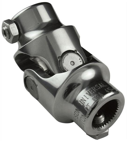 Borgeson 124955 Steering U-Joint, Polished Stainless, 3/4DD X 3/4V