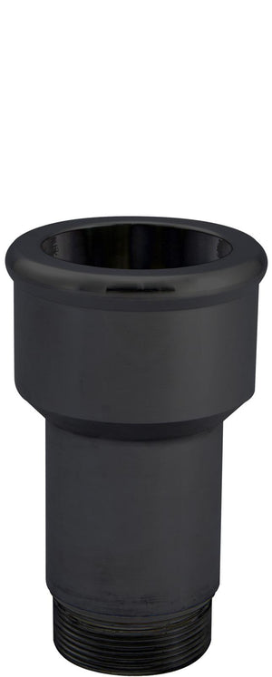 CVR CVR8175BK Inlet Fittings Aluminum 1.750 in. Hose to 1 3/16 in. Straight Cut Male Black Anodized Short (each)