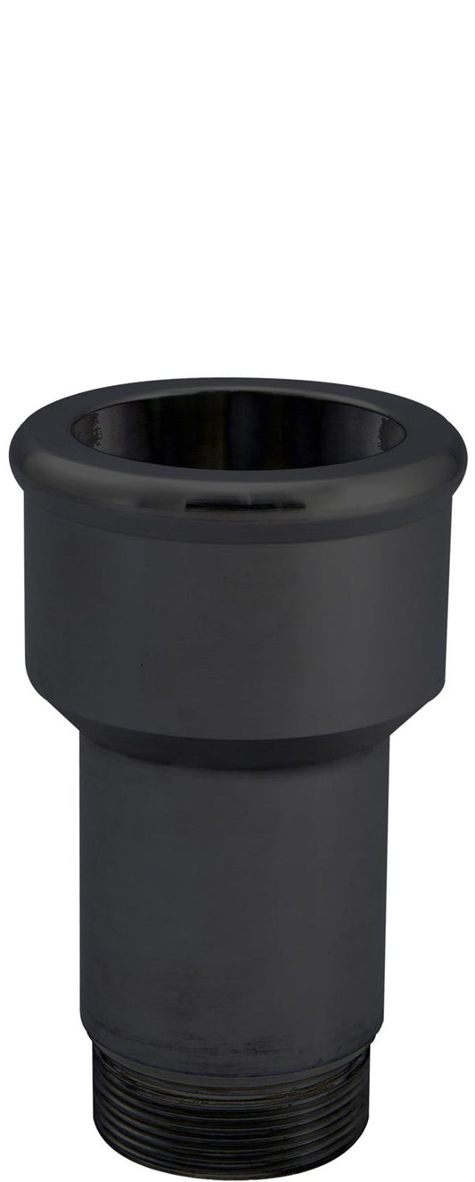 CVR CVR8175BK Inlet Fittings Aluminum 1.750 in. Hose to 1 3/16 in. Straight Cut Male Black Anodized Short (each)