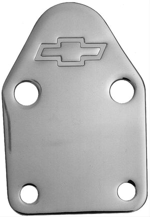GM Performance GM12341999 Bbc Fuel Pump Block Off Plate Incl Bowtie Logo
