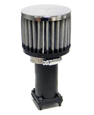K&N Filters KN85-1221 Universal Fit Vent Kit W/3" Open Element"