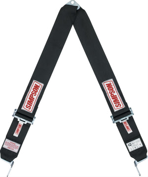Simpson SI33005BK Shoulder Harness Only V Style Black Camlock Type Bolt In