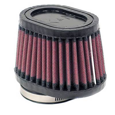 K&N Filters KNRU-3000 Universal Rubber Filter 2-1/8"Flg 4" X 3" Tpr/Ovl"