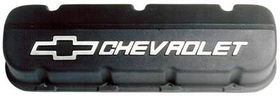 GM Performance GM25534323 Black Alloy Comp Style Valve Cover Chev Bb 396-502 V8
