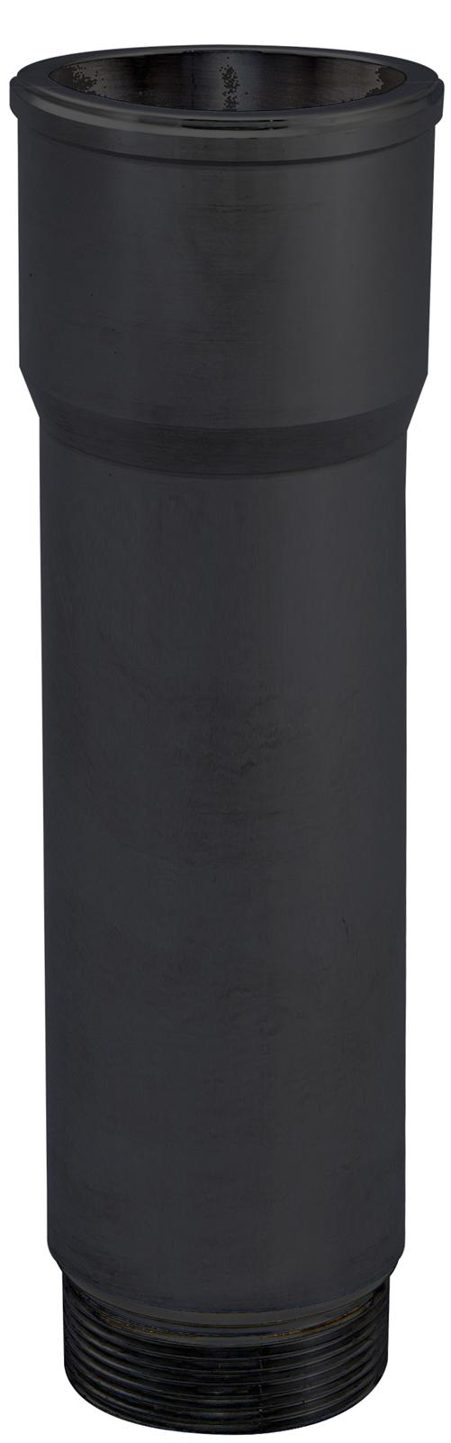 CVR CVR8150LBK Inlet Fittings Aluminum 1.500 in. Hose to 1 3/16 in. Straight Cut Male Black Anodized Long (each)
