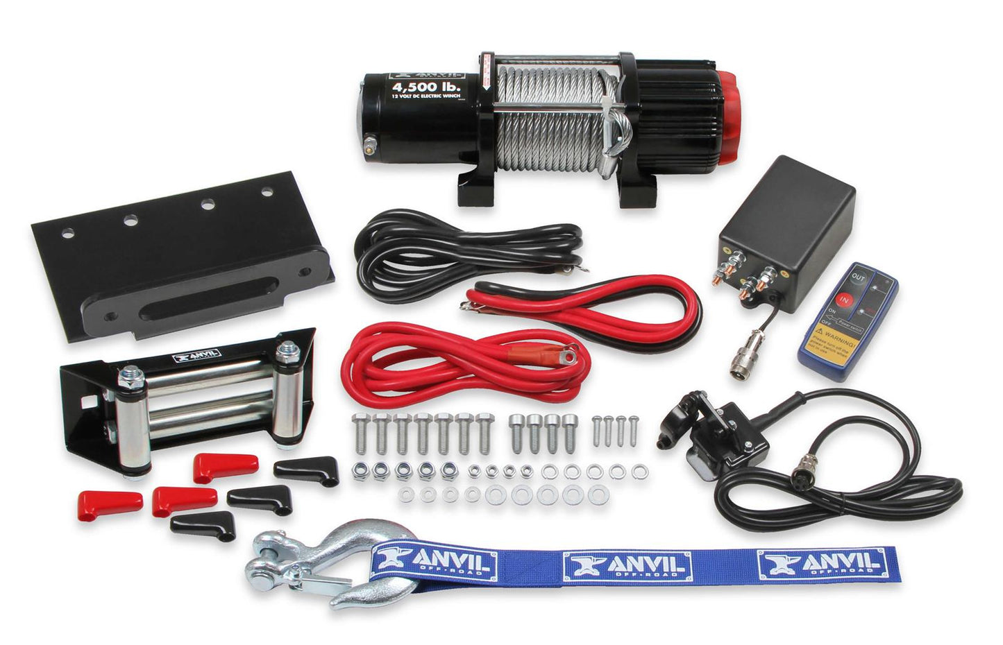 Anvil Off Road AN4500AOR 3.5HP 12V Winch 4500 Lbs incl 16M Metal Cable******
