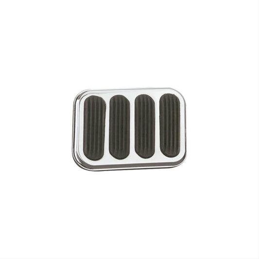 Lokar LK-SG-6017 Steel Xl Brake Pad Chrome Finish W/ Rubber Insert