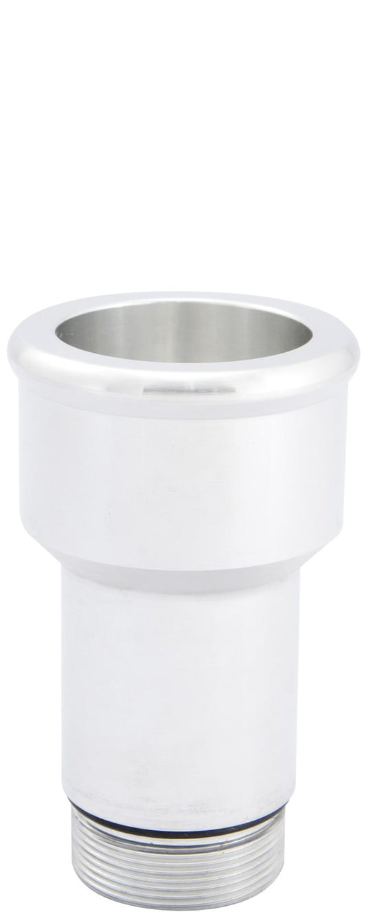 CVR CVR8175CL Inlet Fittings Aluminum 1.750 in. Hose to 1 3/16 in. Straight Cut Male Clear Anodized Short (each)