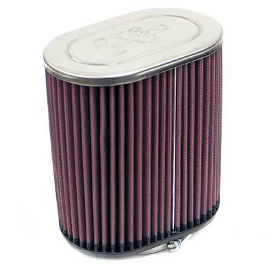 K&N Filters KNRC-1520 Universal Chrome Air Filter 2-3/4"Flg 6-1/4" X 4" 7"H O"