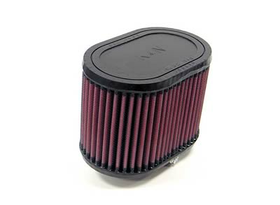 K&N Filters KNRU-1320 Universal Rubber Filter 2-1/4"10 Deg Flg 6-1/4" X 4""