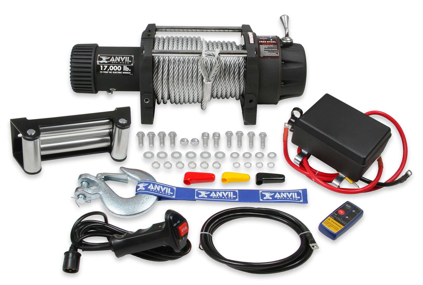 Anvil Off Road AN17000AOR 7HP 12V Winch 17000 Lbs incl 30M Metal Cable******