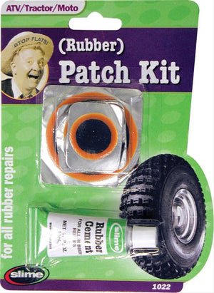 Slime FS-1022-A Slime Rubber Tube Patch Kit w/ Glue Carded