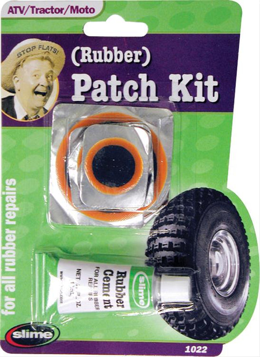 Slime FS-1022-A Slime Rubber Tube Patch Kit w/ Glue Carded