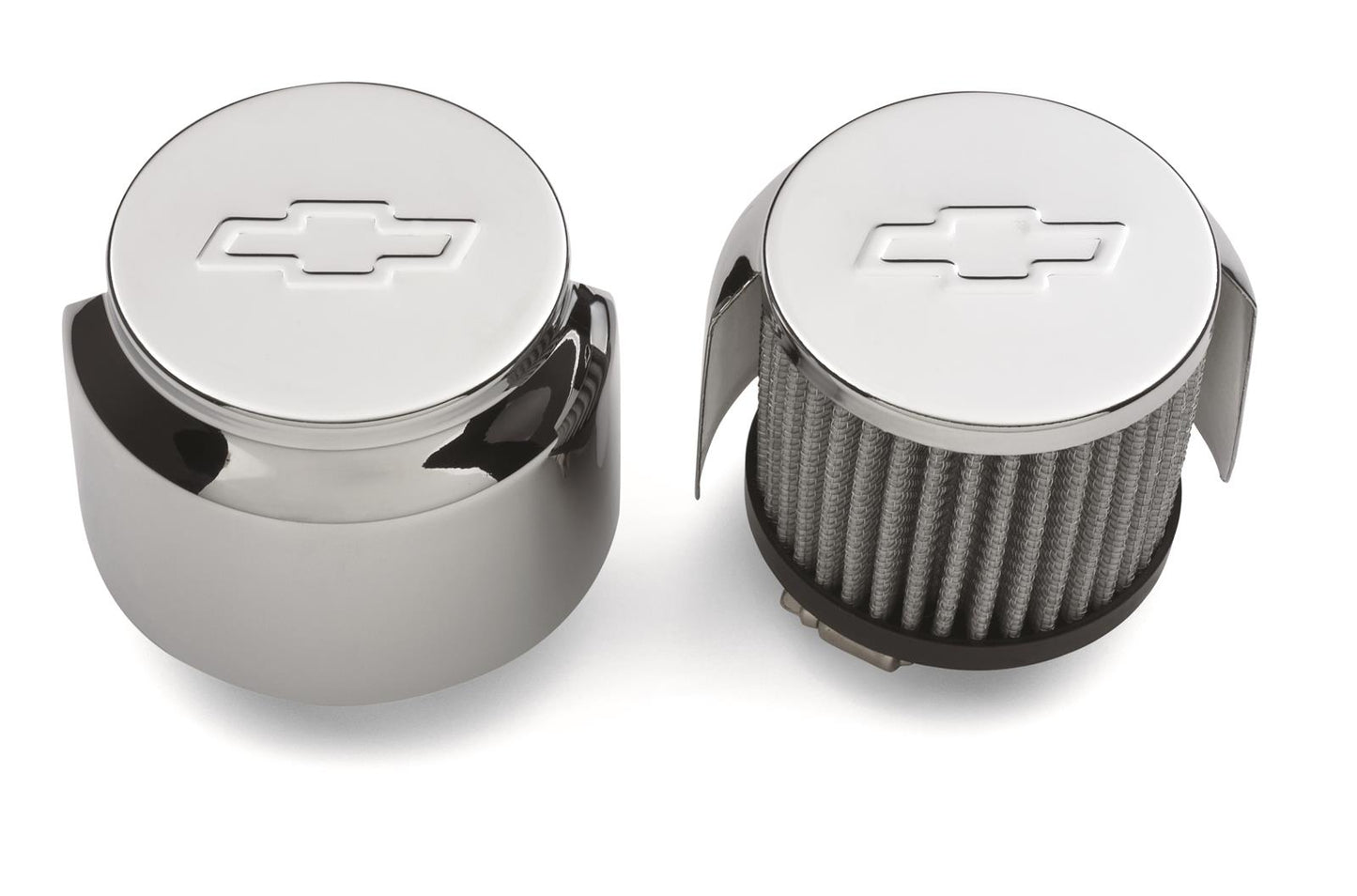 GM Performance GM25534355 Circle Track Breather Chrome Incl Chev Logo