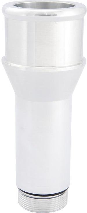 CVR CVR8175LCL Inlet Fittings Aluminum 1.750 in. Hose to 1 3/16 in. Straight Cut Male Clear Anodized Long (each)