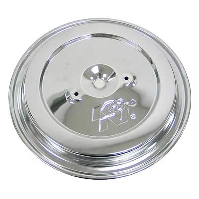 K&N Filters KN85-6844 Chev 1968-92 Various Chrome Top 2 Hole W/Logo
