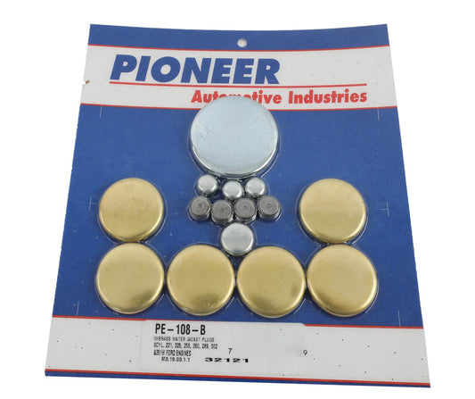 Pioneer PIPE-108-B Brass Welch Plug Kit suit Ford 221 - 351W 221 - 351W