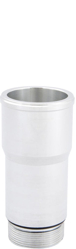 CVR CVR8150CL Inlet Fittings Aluminum 1.500 in. Hose to 1 3/16 in. Straight Cut Male Clear Anodized Short (each)