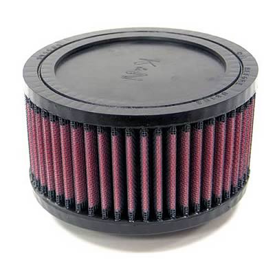 K&N Filters KNRU-0350 Universal Rubber Filter 1-13/16"Flg O/S 5-1/2"Od 3"H"
