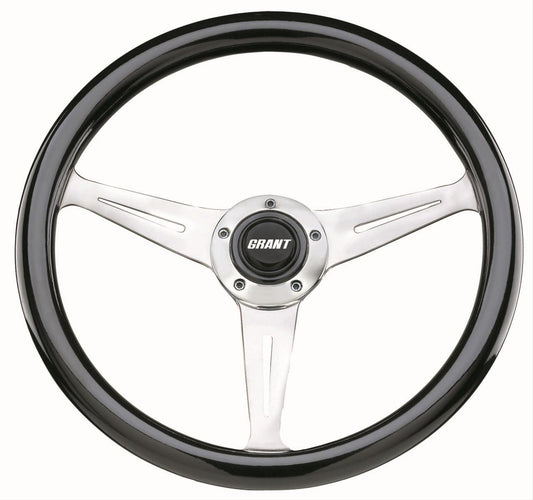 Grant GR1178 14.5" Collector'S Edition Steering Wheel Black Wood Grip 3" Dish