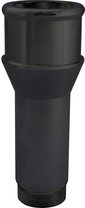 CVR CVR8175LBK Inlet Fittings Aluminum 1.750 in. Hose to 1 3/16 in. Straight Cut Male Black Anodized Long (each)