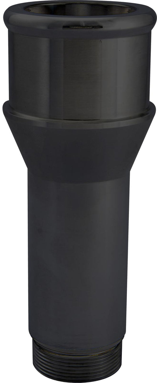 CVR CVR8175LBK Inlet Fittings Aluminum 1.750 in. Hose to 1 3/16 in. Straight Cut Male Black Anodized Long (each)