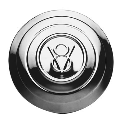 Wheel Vintiques WV2000 Stainless Street Rod Wire Cap V8 Logo 1932