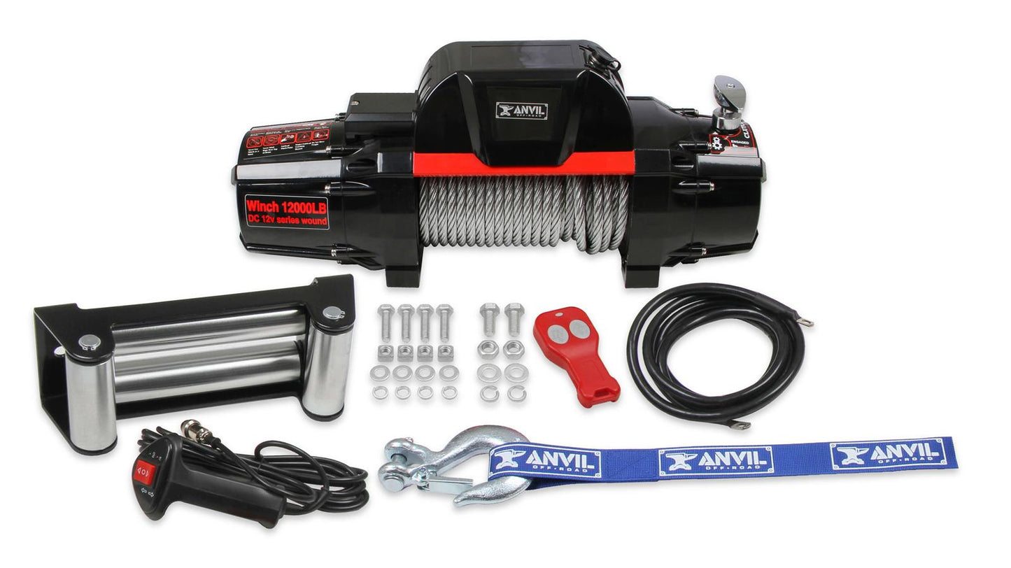 Anvil Off Road AN12000AOR 6.6HP 12V Winch 12000 Lbs incl 30M Metal Cable******