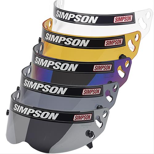 Simpson SI1010-12 Replacement Visor - Clear Shark & Vudo Helmets