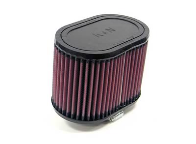 K&N Filters KNRU-1340 Universal Rubber Filter 2-7/16"10 Deg Flg 6-1/4" X 4""
