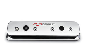 GM Performance GM12497985 Sbc Polished Valve Covers Chevy Logo Centrebolt Tall