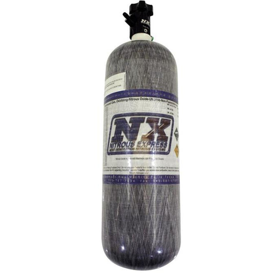 Nitrous Express 11152-6 COMPOSITE BOTTLE W/ LIGHTNING 500 VALVE, -6 Bottle Nipple