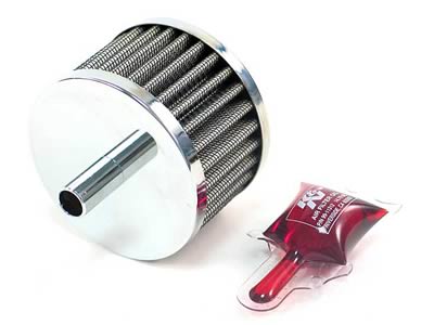 K&N Filters KN62-1140 "Vent Filter 1/2" Vent 3" Dia. 2" Height"