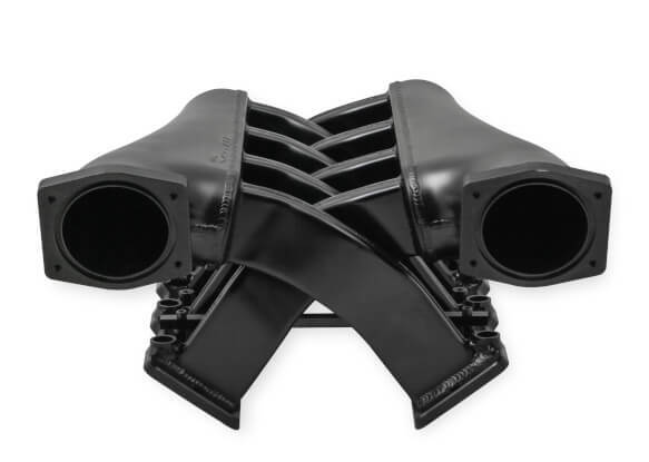 Holley HO820202 Sniper Fab Inlet Manifold Blk Dual Plenum 92mm T/Body LS1