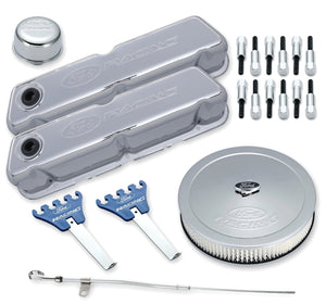 Ford Racing FMS-302-515 Ford Racing' Dress-Up Kit Chrome Embossed Logos